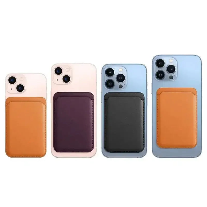 MagSafe Magnetic Leather Wallet Case
