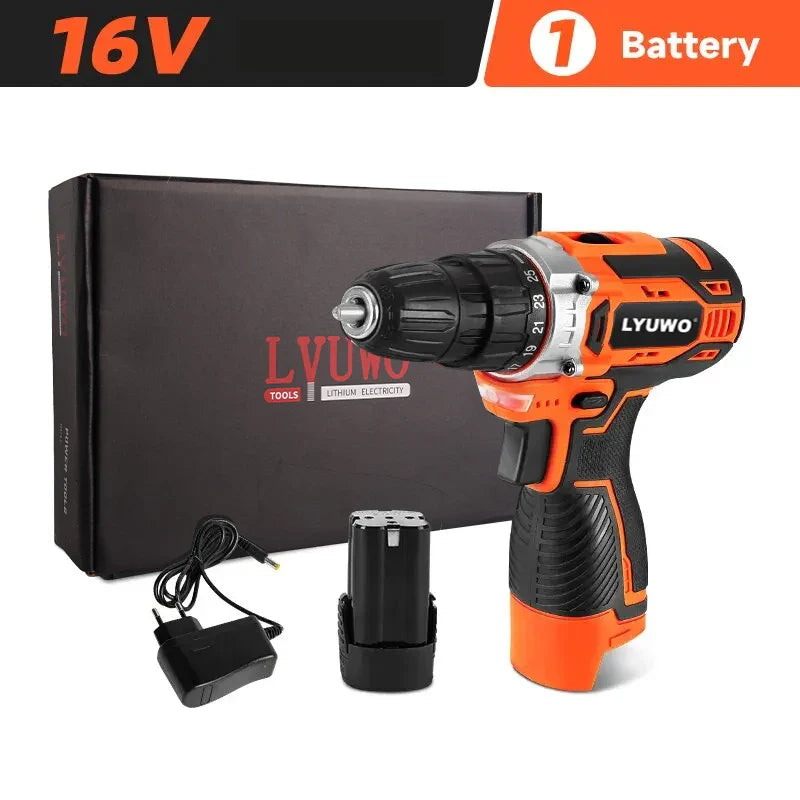 LYUWO 20V Cordless Electric Drill