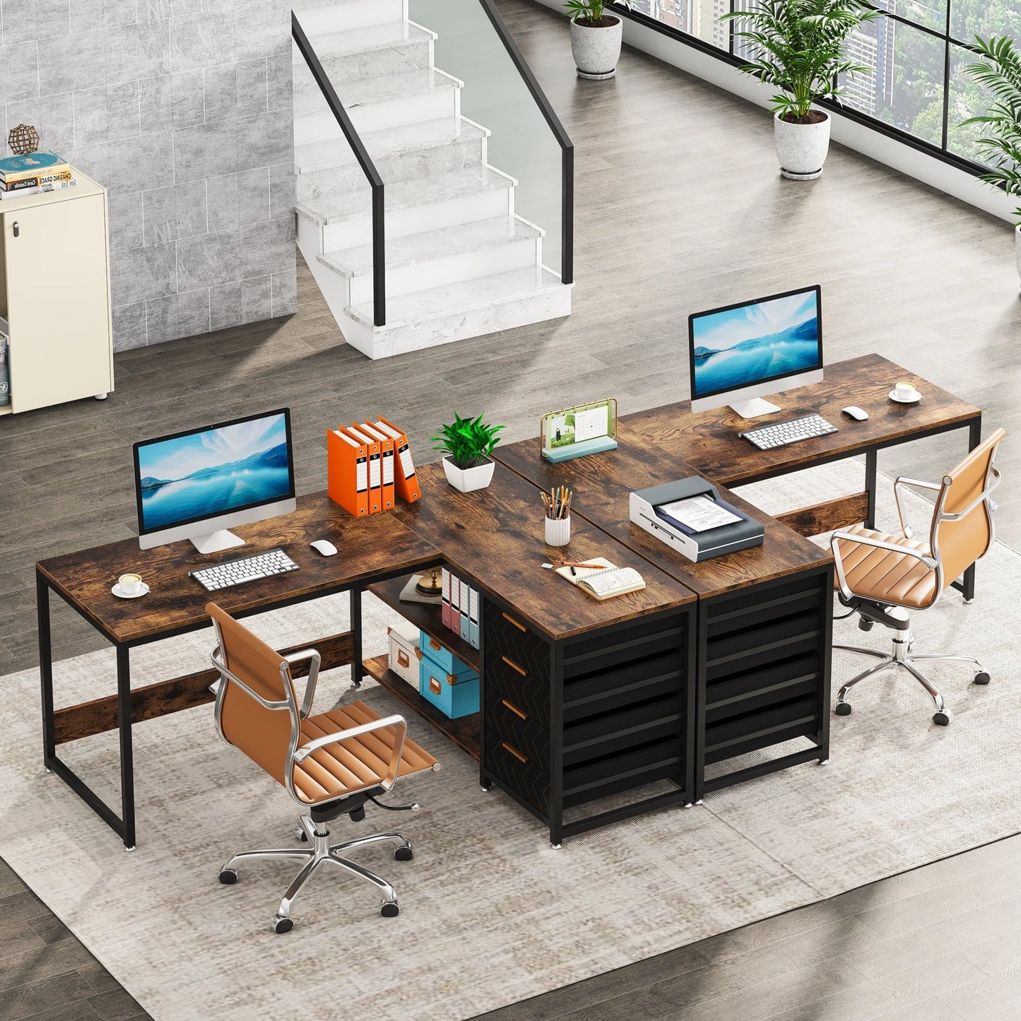 Tribesigns L-Shaped Office Desk
