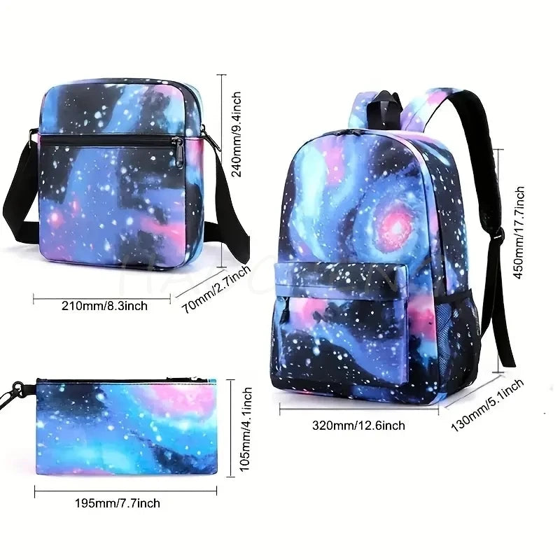 Sprunki Anime Backpack Set 3pcs