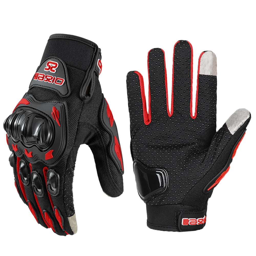 Breathable Full Finger Motorcycle Gloves