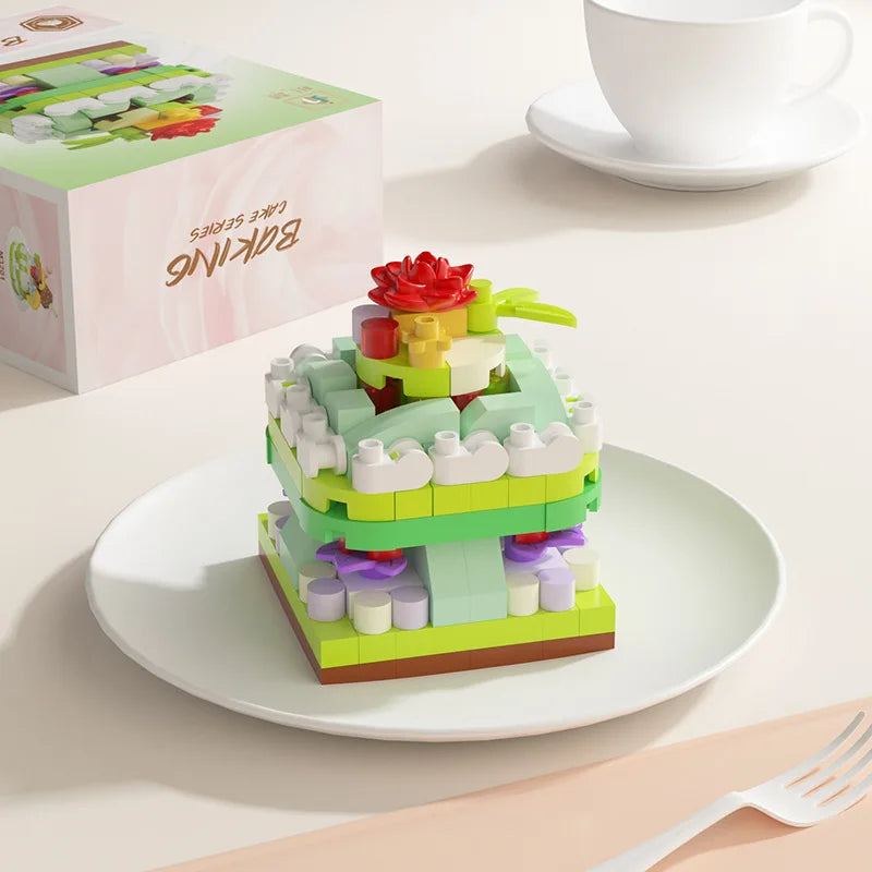 Mini Block Cake Building Toy