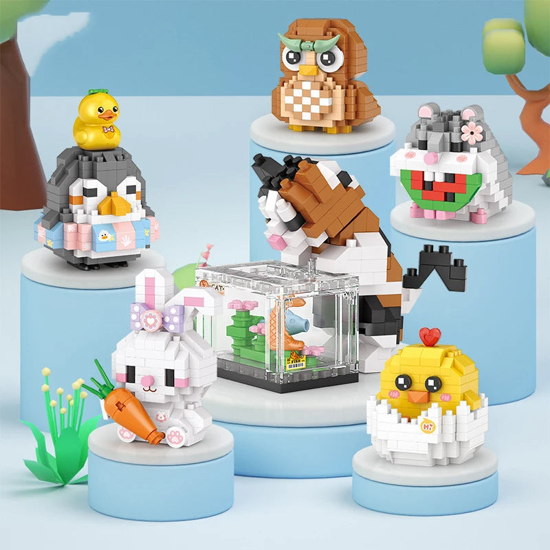 Cute Animal Mini Building Blocks