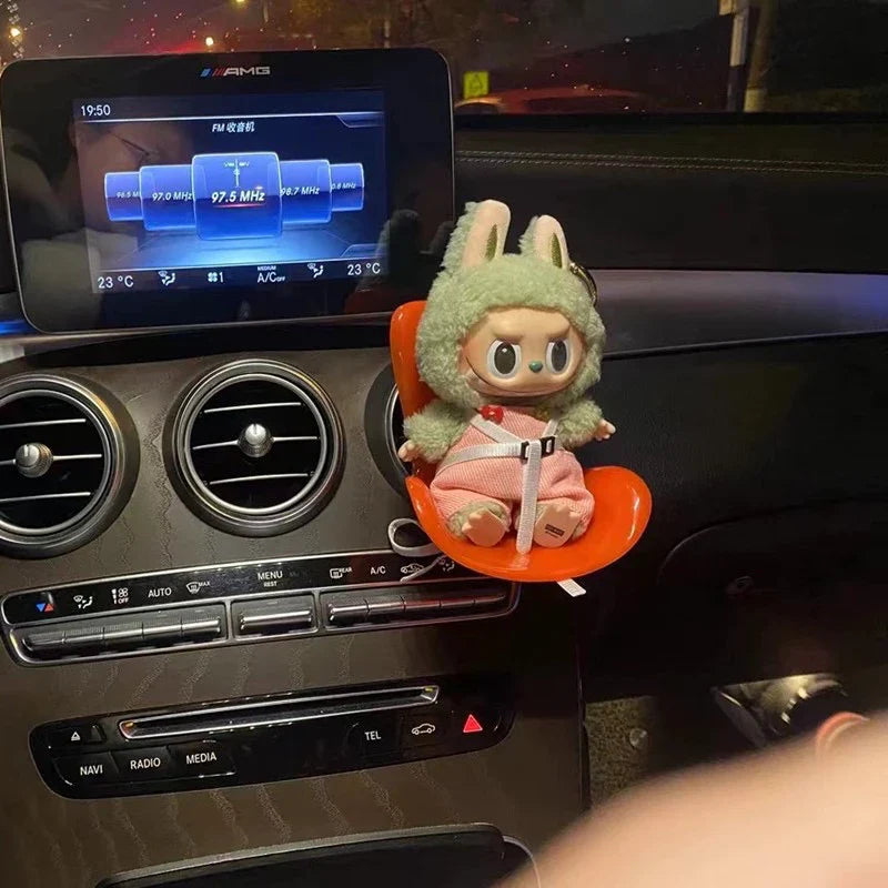 Labubu Doll Car Seat Decor