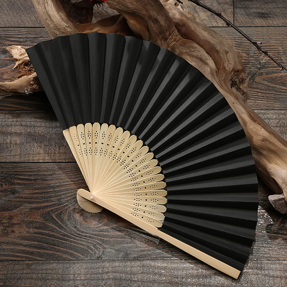 Multicolor Bamboo Hand Folding Fan
