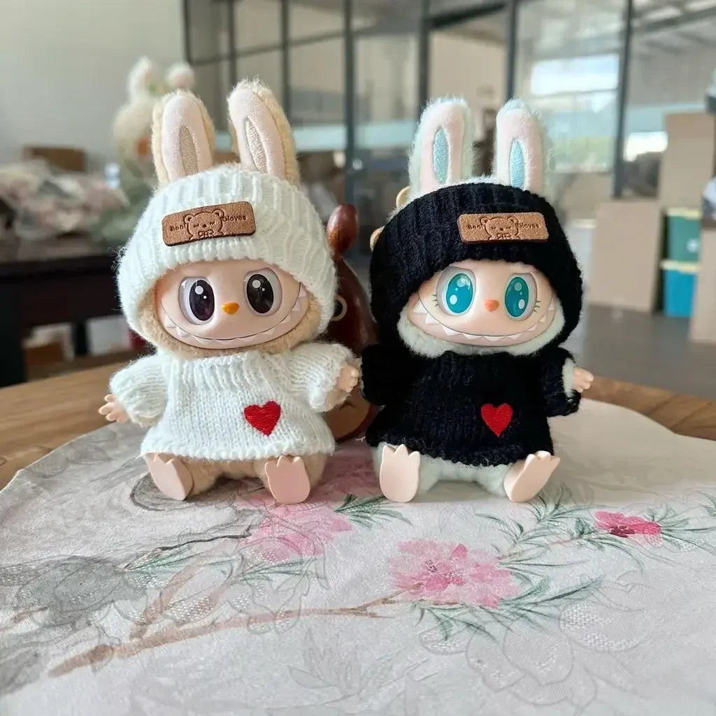 17cm Labubu Hoodie Outfit