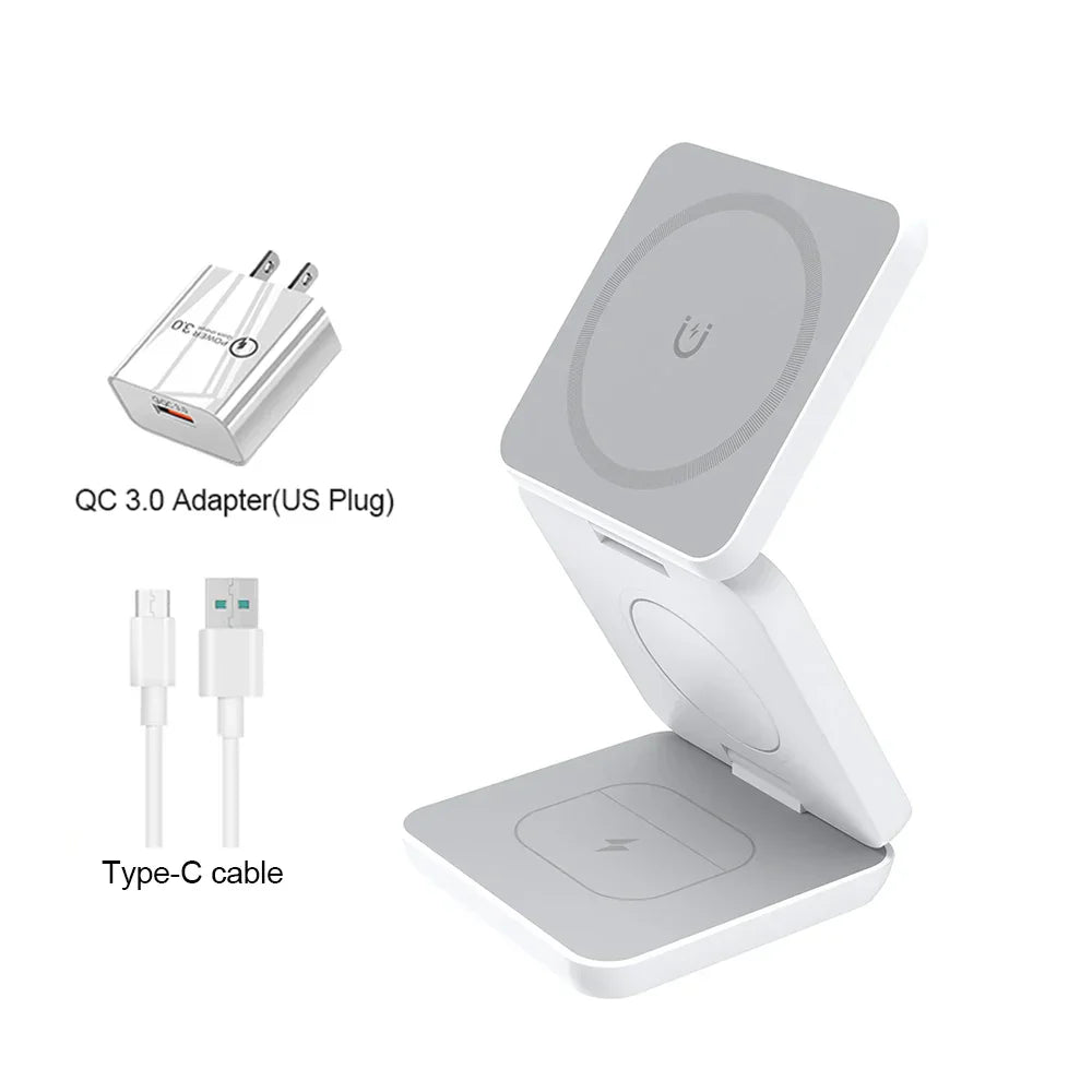 3-in-1 Foldable Magnetic Charger