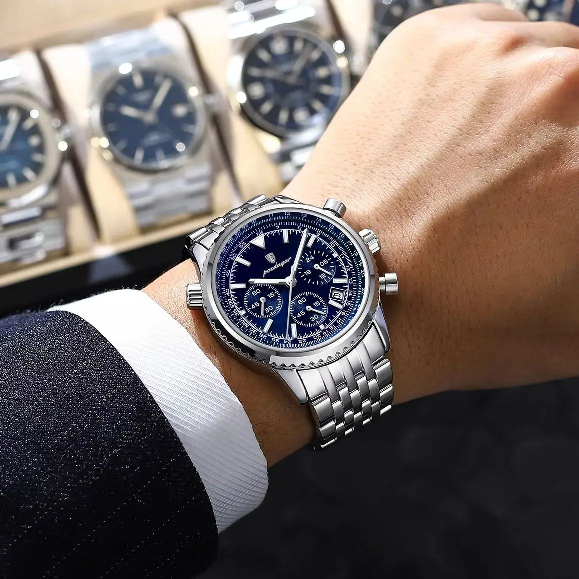 POEDAGAR Luxury Chronograph Men’s Watch