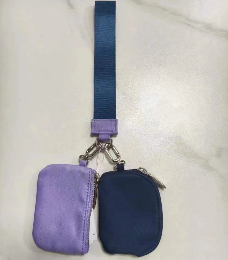 Mini Zip Keychain Wallet Wristlet