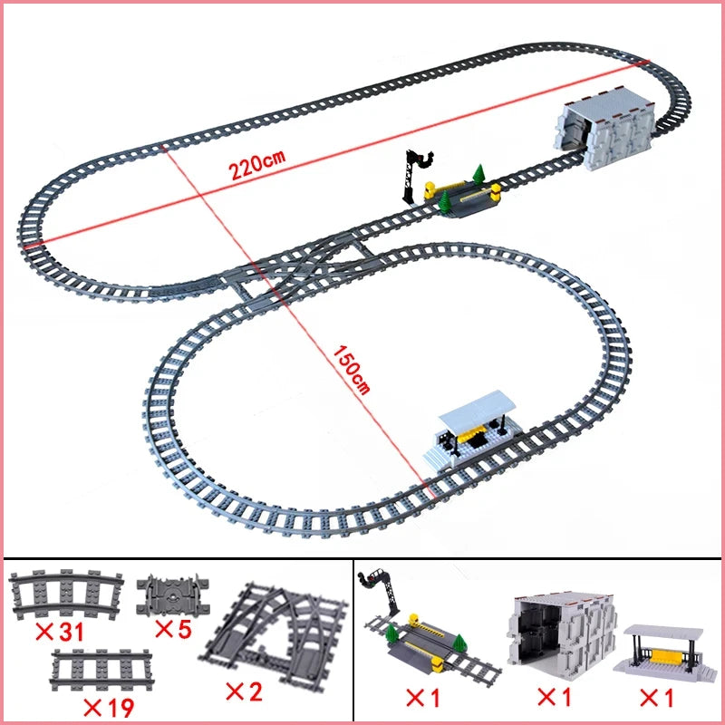 City Train Station Building Blocks