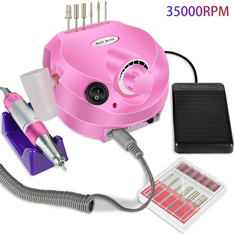 Professional 35000RPM Electric Nail Drill