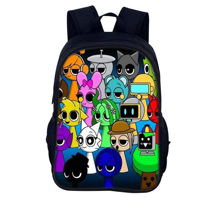 Sprunki Incredibox Student School Backpack