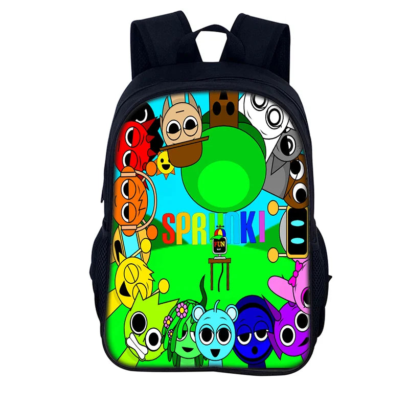 Sprunki Incredibox Student School Backpack
