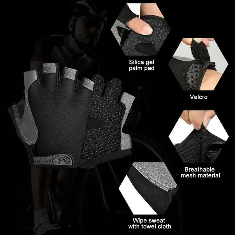 Breathable Half Finger Cycling Gloves