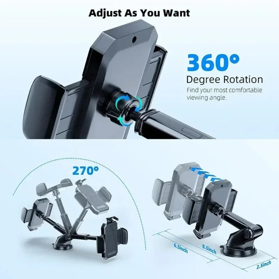 360° Windshield Car Phone Holder