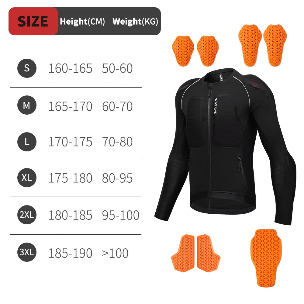 WOSAWE Motorcycle Armor Protection Jacket