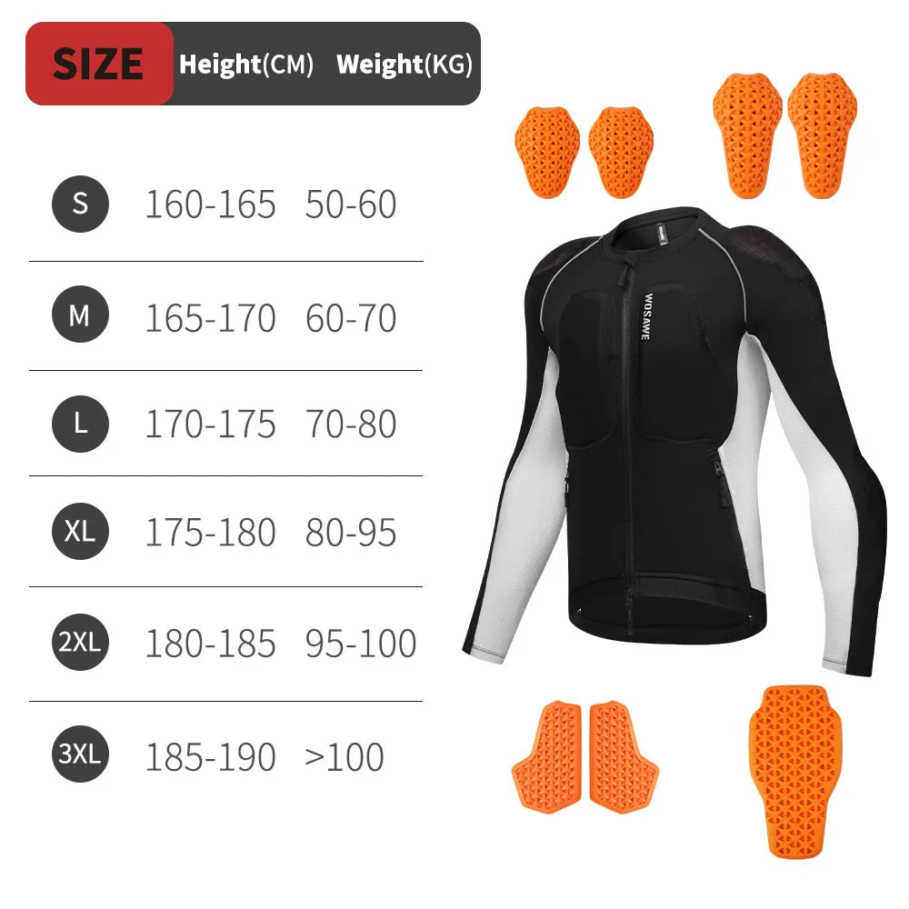 WOSAWE Motorcycle Armor Protection Jacket