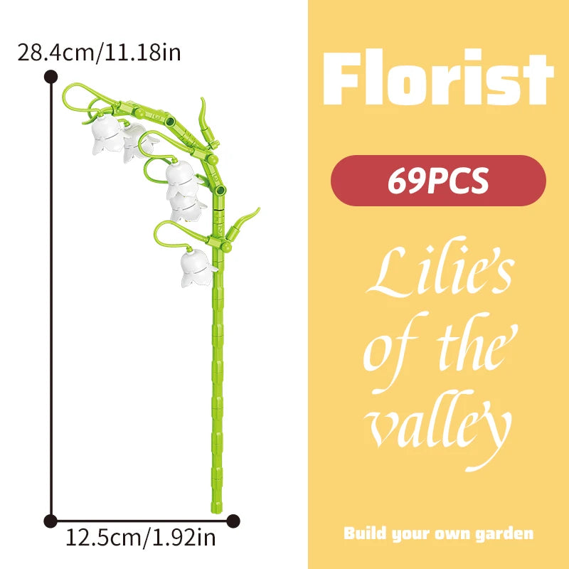 DIY Flower Building Block Bouquet