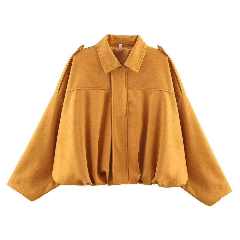 Women's Vintage Bomber Jacket Coat