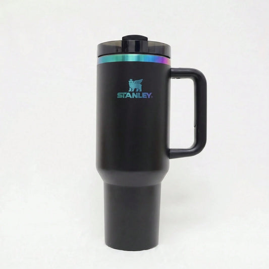 Stanley 40oz Black Rainbow Tumbler