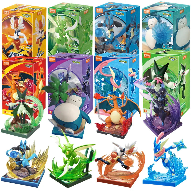 Pokemon Pikachu Charizard Greninja Blocks