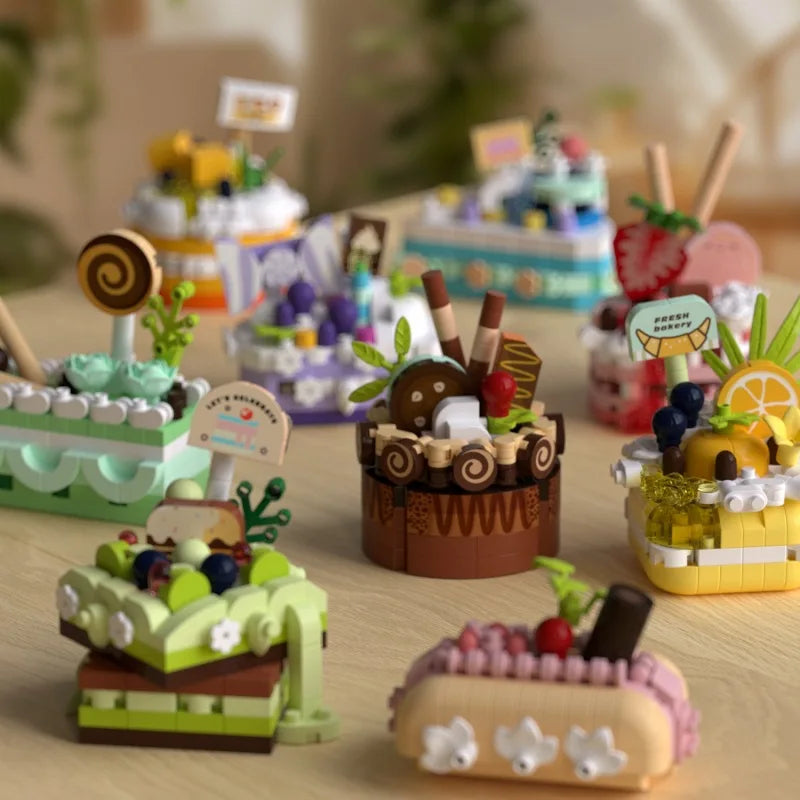 Mini Block Cake Building Toy