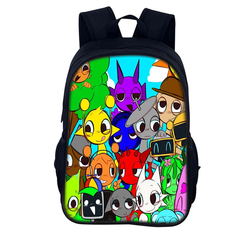 Sprunki Incredibox Student School Backpack