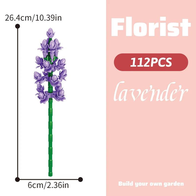 DIY Flower Building Block Bouquet