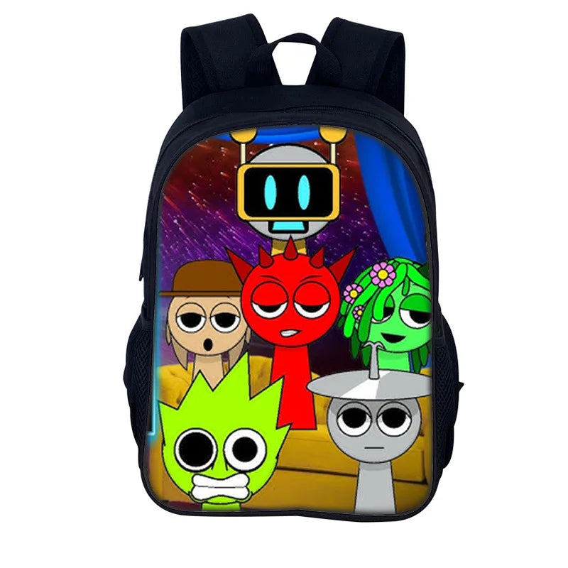 Sprunki Incredibox Student School Backpack