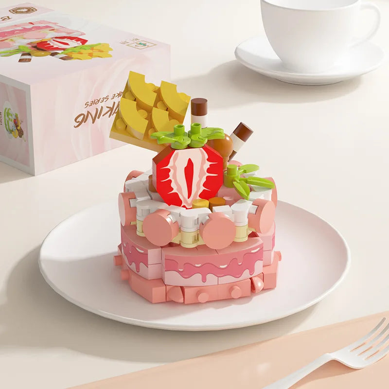 Mini Block Cake Building Toy