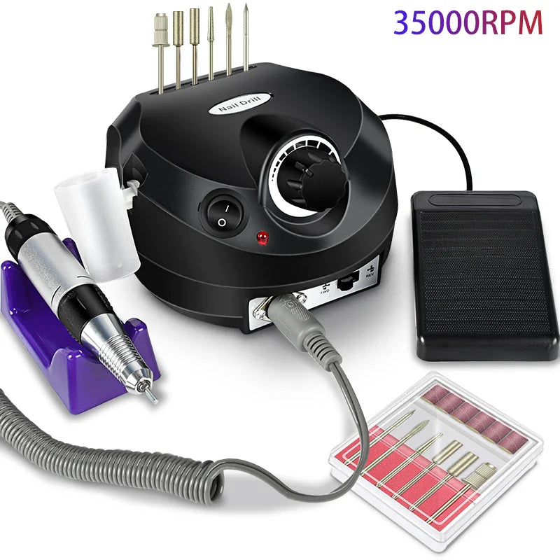 Professional 35000RPM Electric Nail Drill
