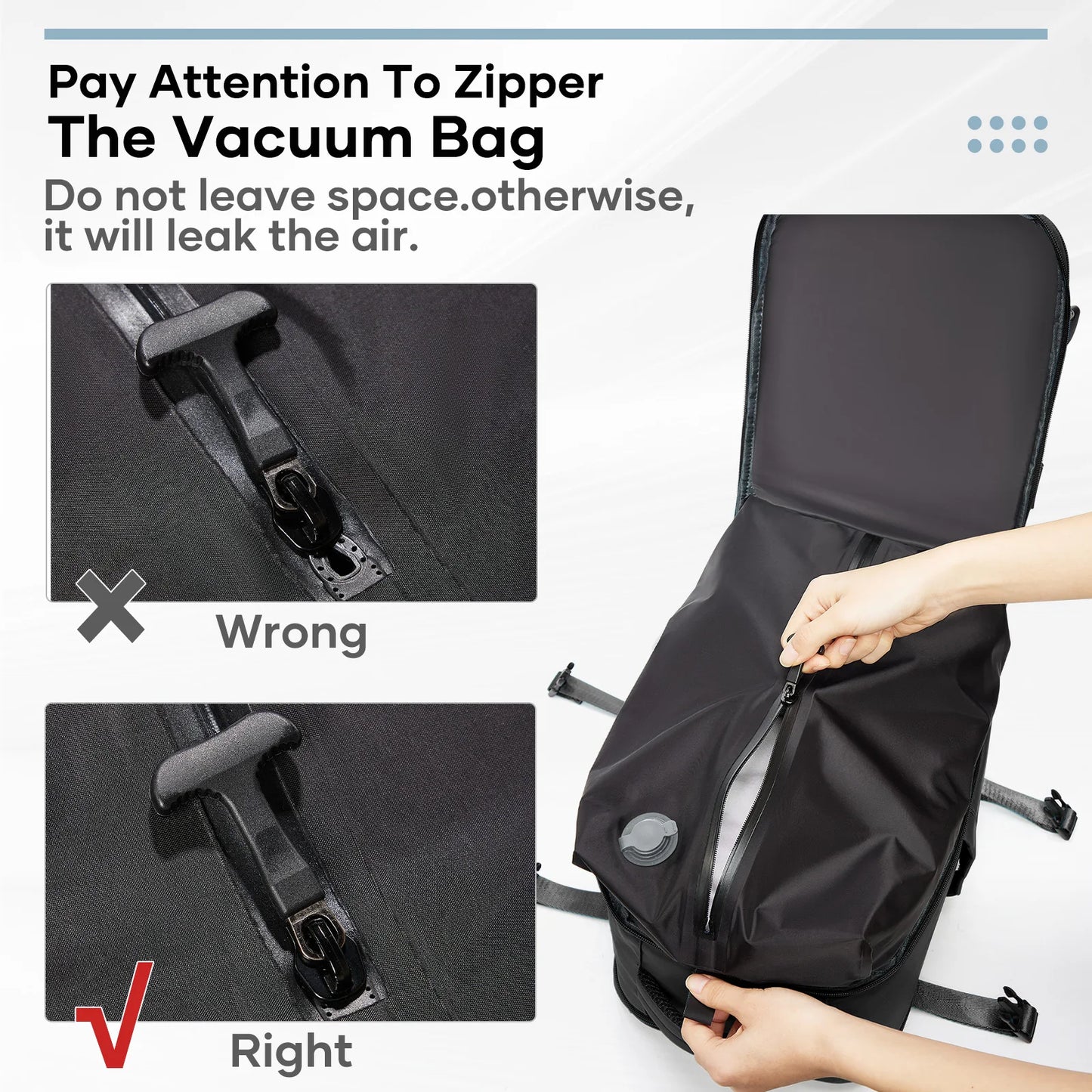 Men’s Vacuum Compression Travel Backpack