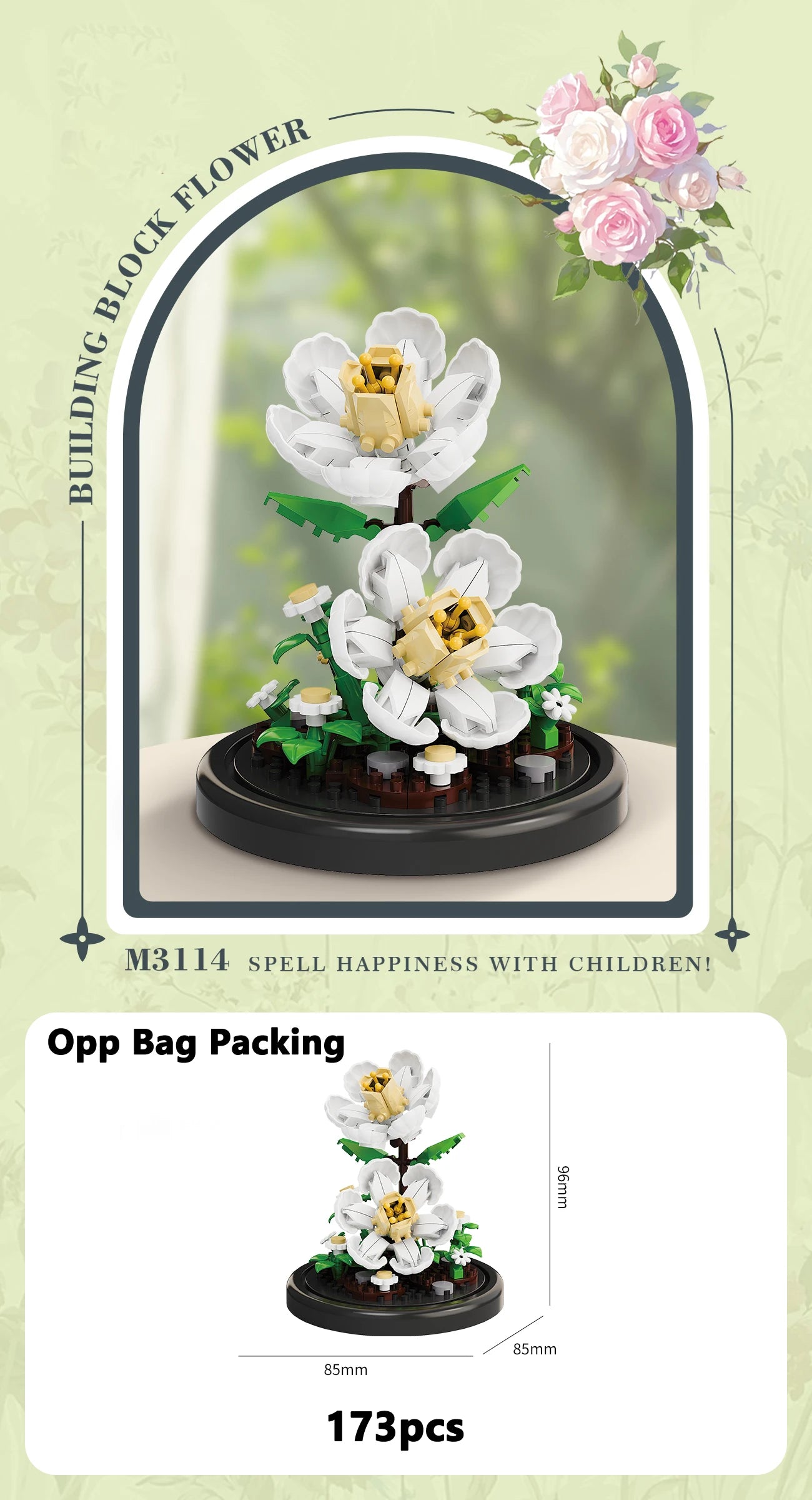 Eternal Flower Building Block Set