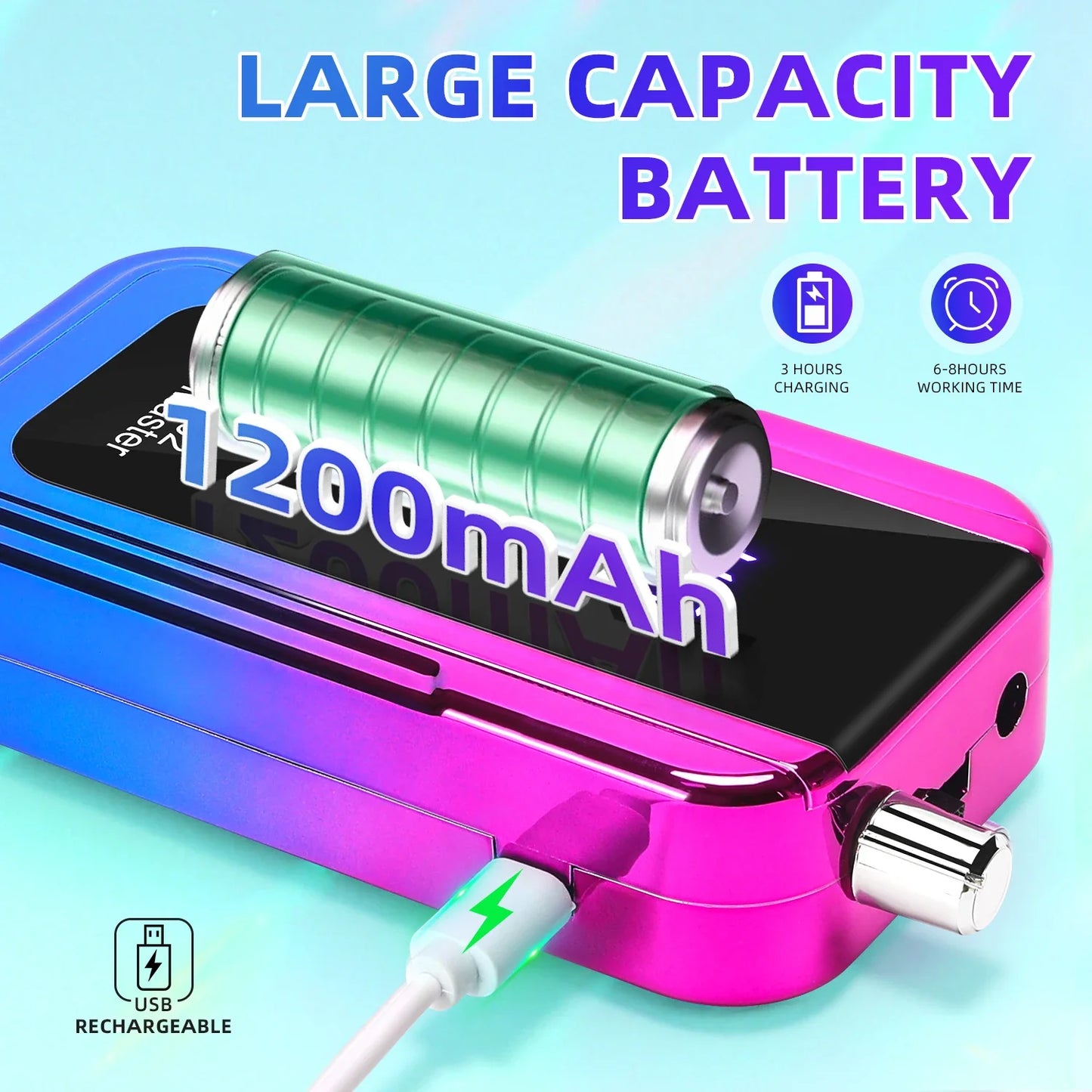 Professional 45000RPM Portable Nail Drill