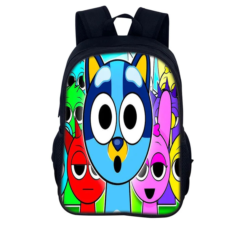Sprunki Incredibox Student School Backpack