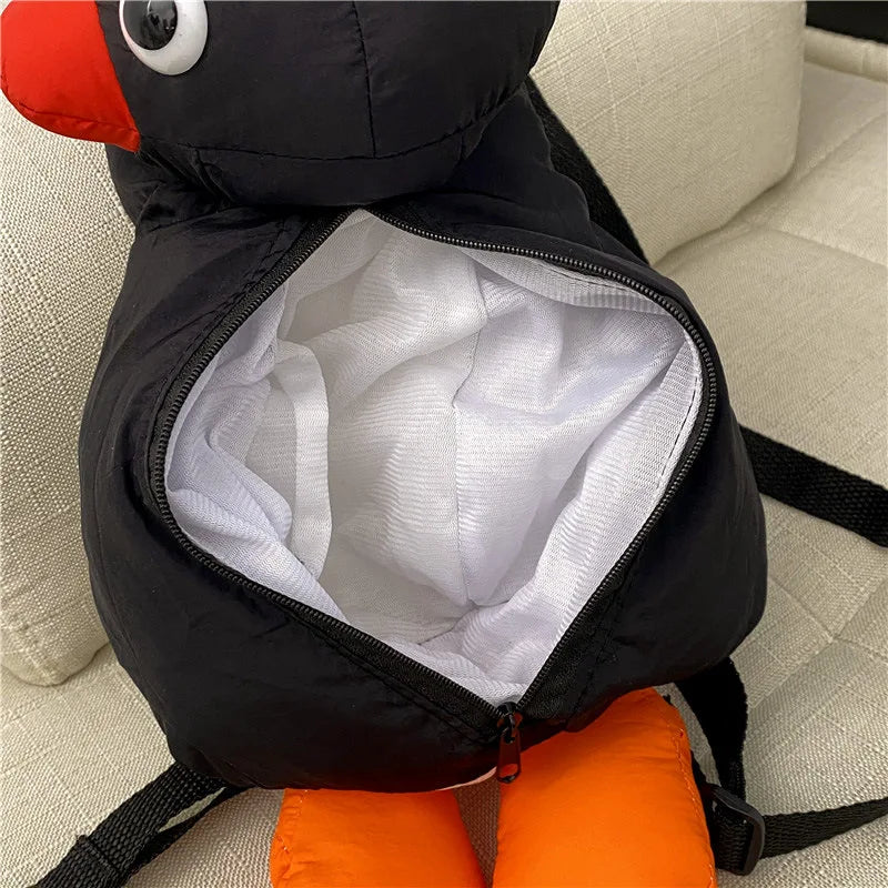 Cute Cartoon Penguin Plush Backpack