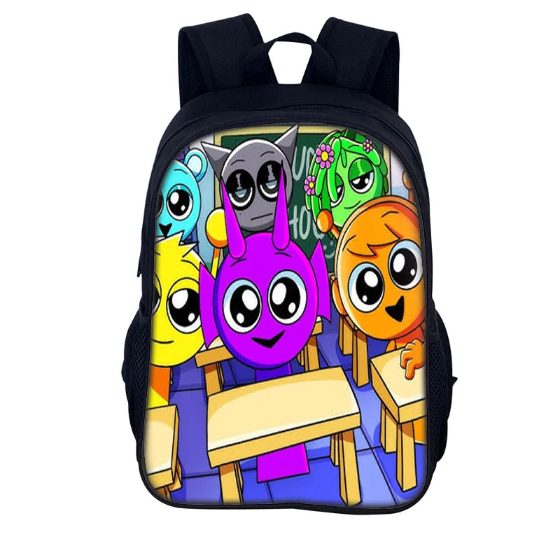 Sprunki Incredibox Student School Backpack