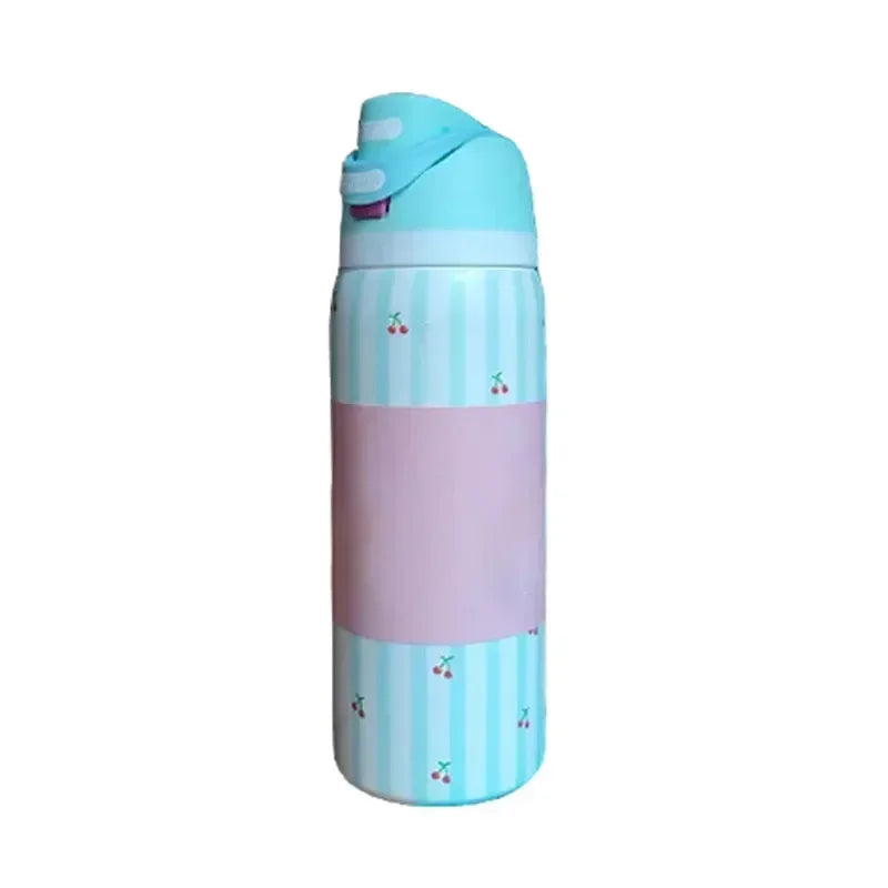 Owala Flower Pink Straw Bottle