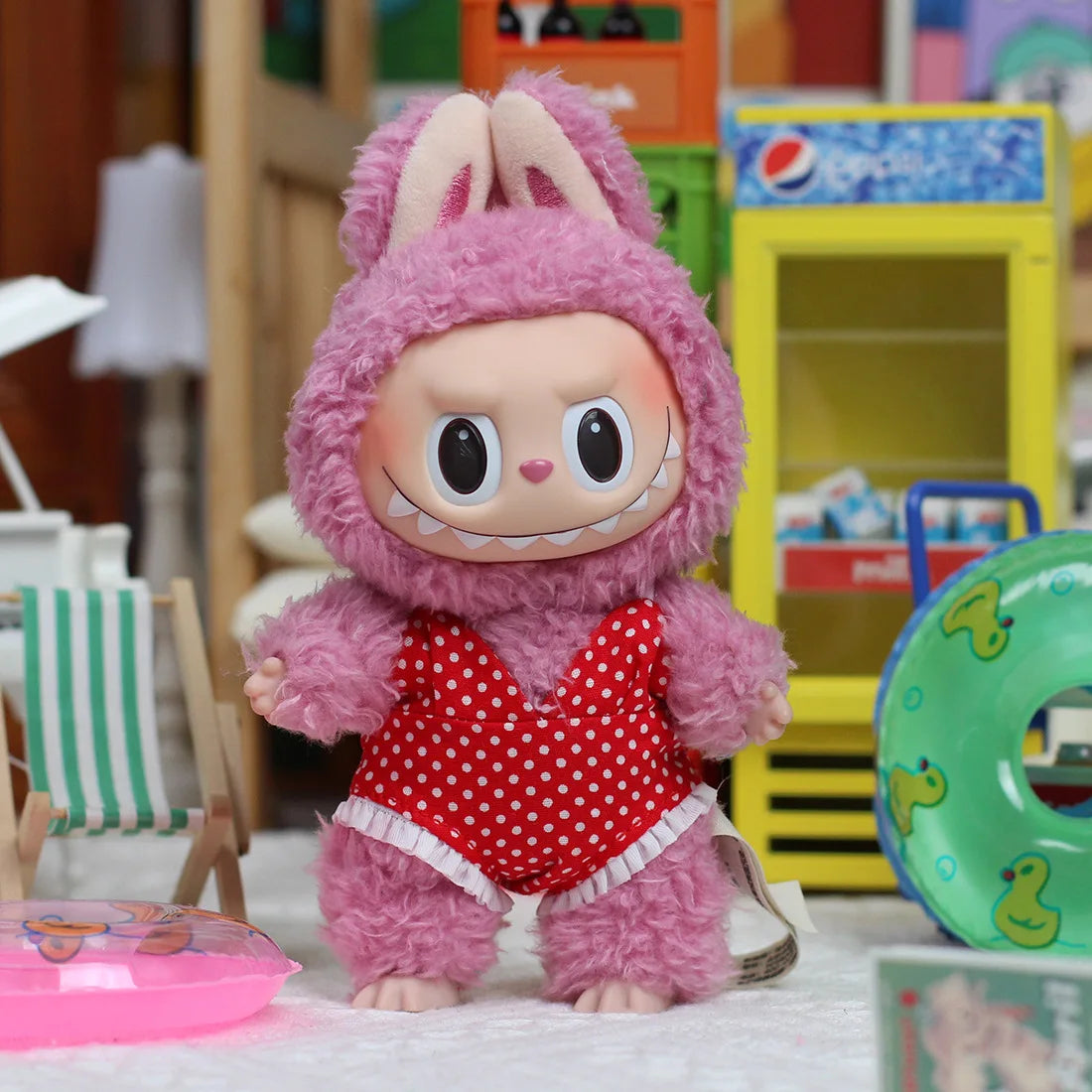 SeamosToys 17cm Labubu Summer Outfit