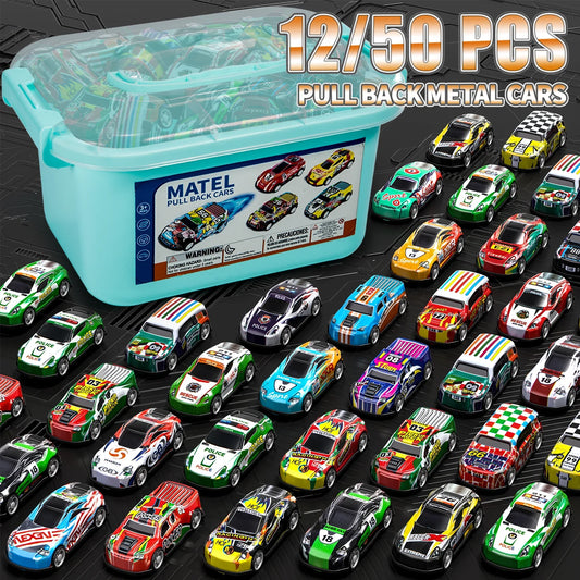 Pull Back Cars Toy Set