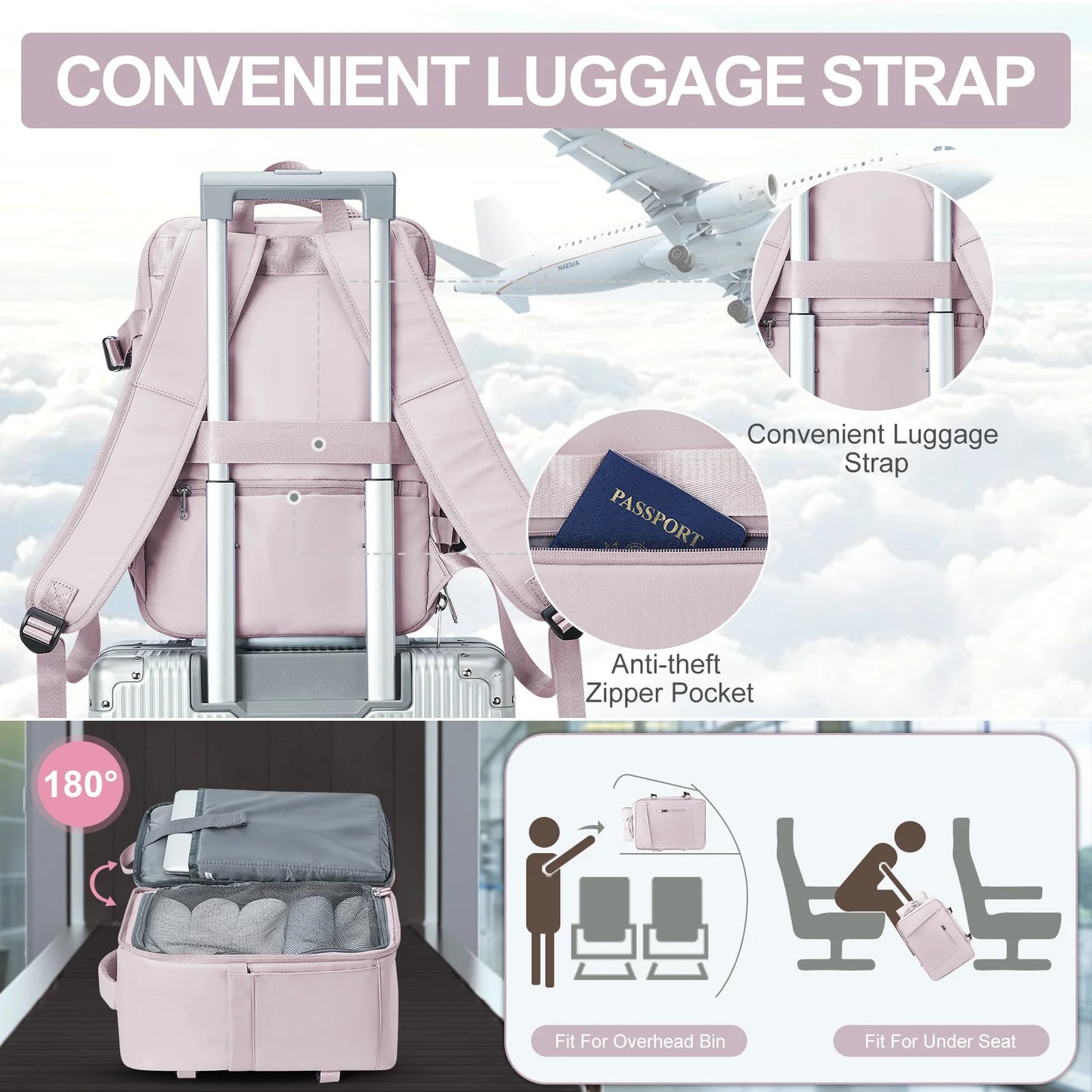 Cabin Travel Backpack Laptop Carry-On