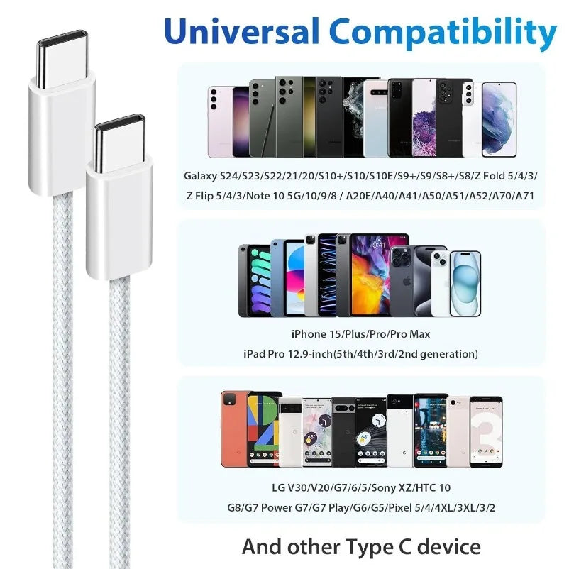 VIKEFON 60W USB C Cable