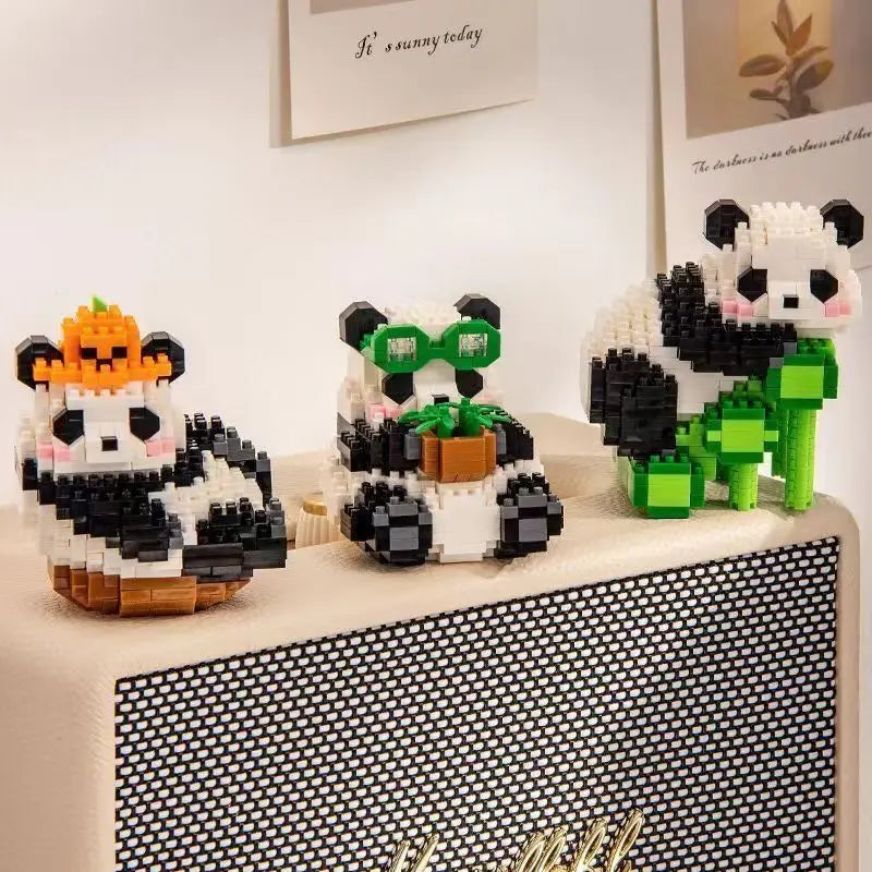 DIY Panda Mini Building Blocks
