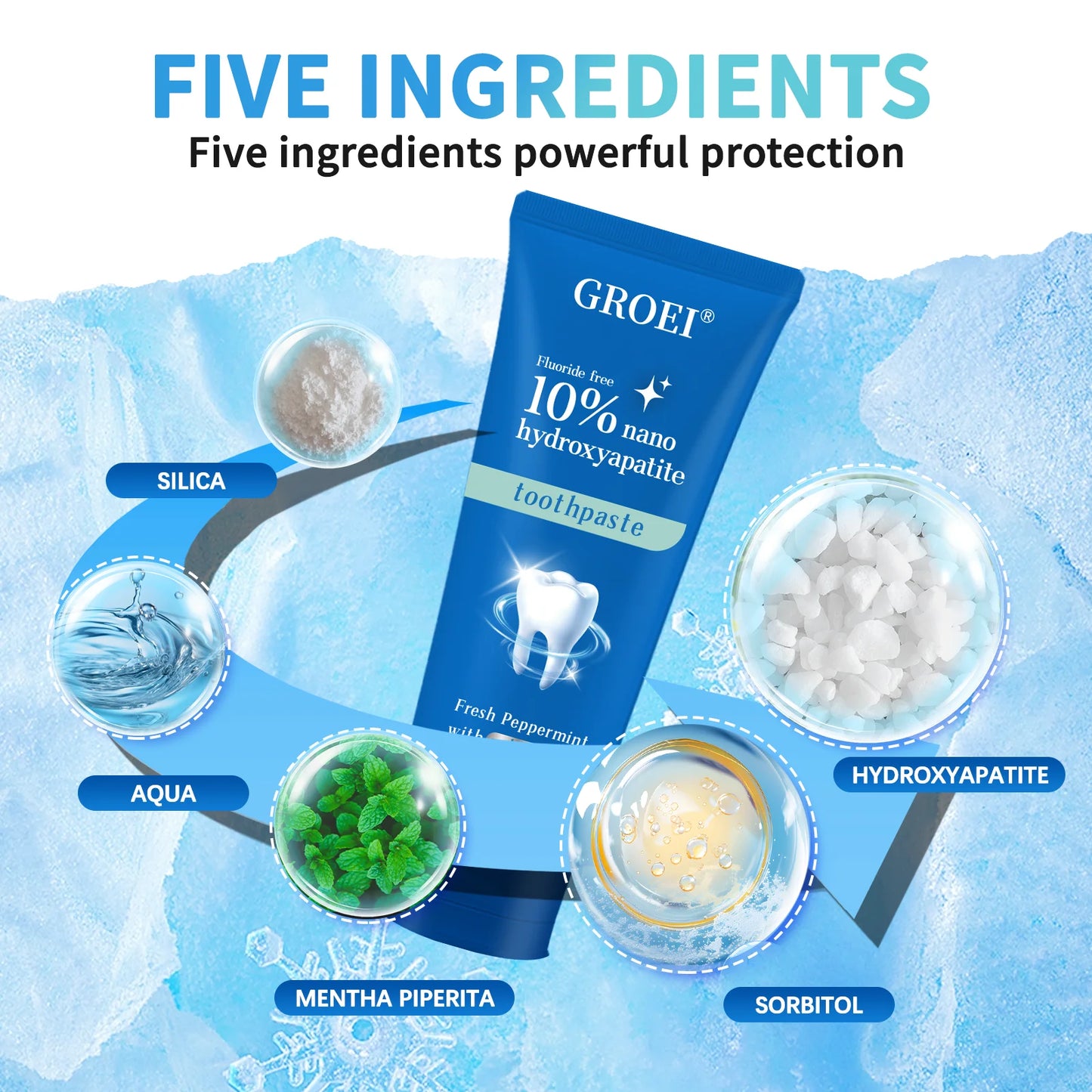 Hydroxyapatite Whitening Repair Toothpaste