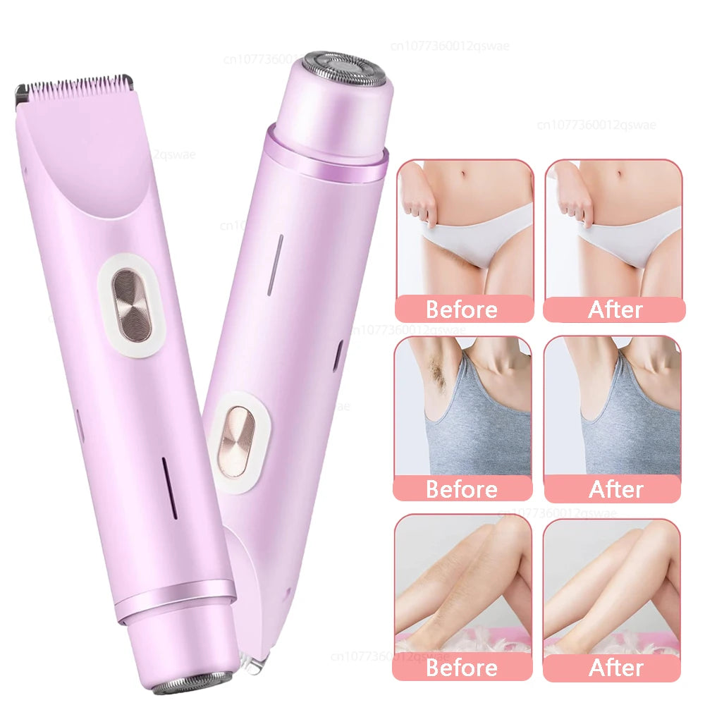 2-In-1 Waterproof Women Electric Shaver