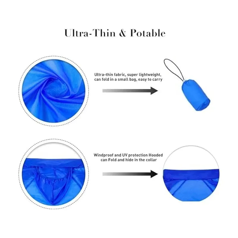 Unisex Waterproof Camping Rain Jacket