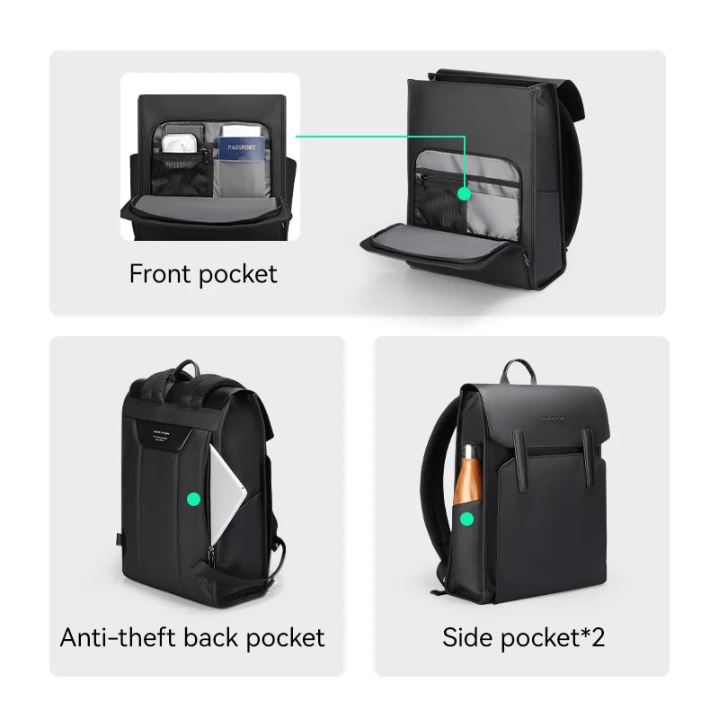 Mark Ryden Leather Laptop Backpack