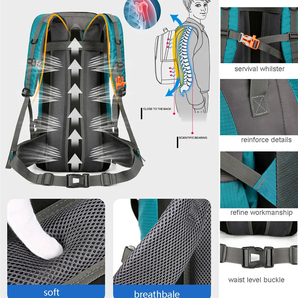 70L Outdoor Hiking Camping Backpack