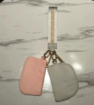 Mini Zip Keychain Wallet Wristlet