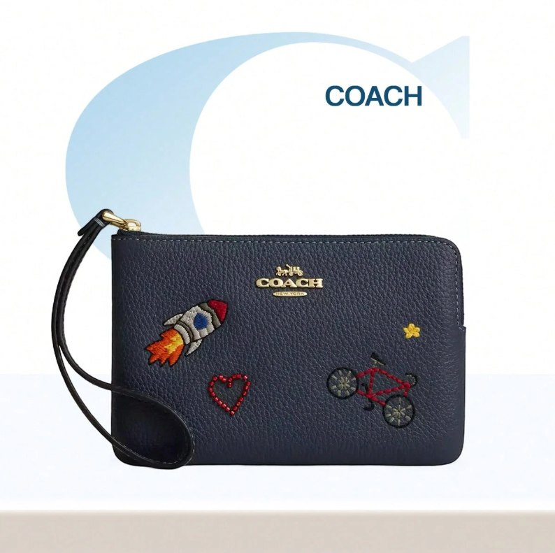 Coach Signature Zip Wristlet Wallet